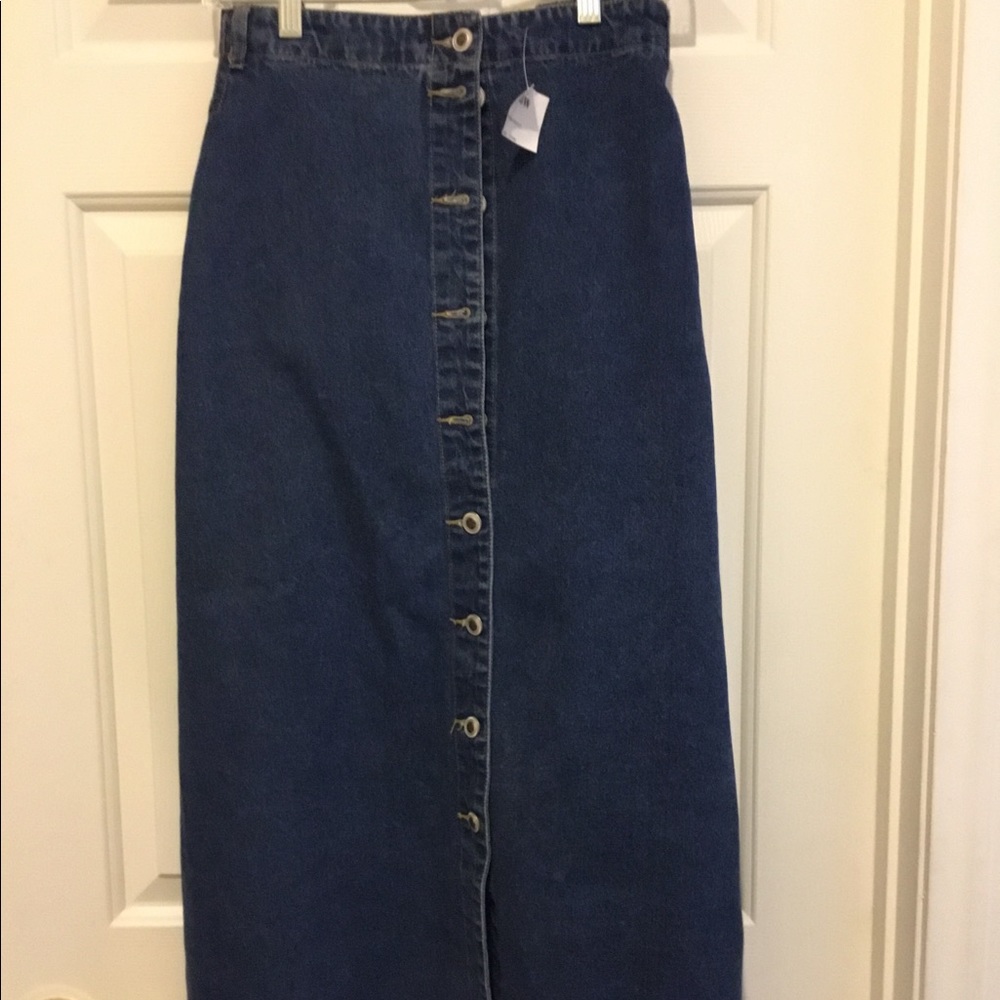 New jean skirt!